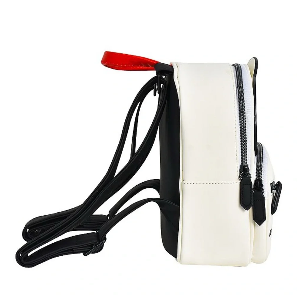 New Peanuts Snoopy Red Collar Backpack - White and Black